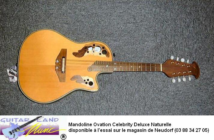 Mandoline Ovation Celebrity Deluxe Naturelle